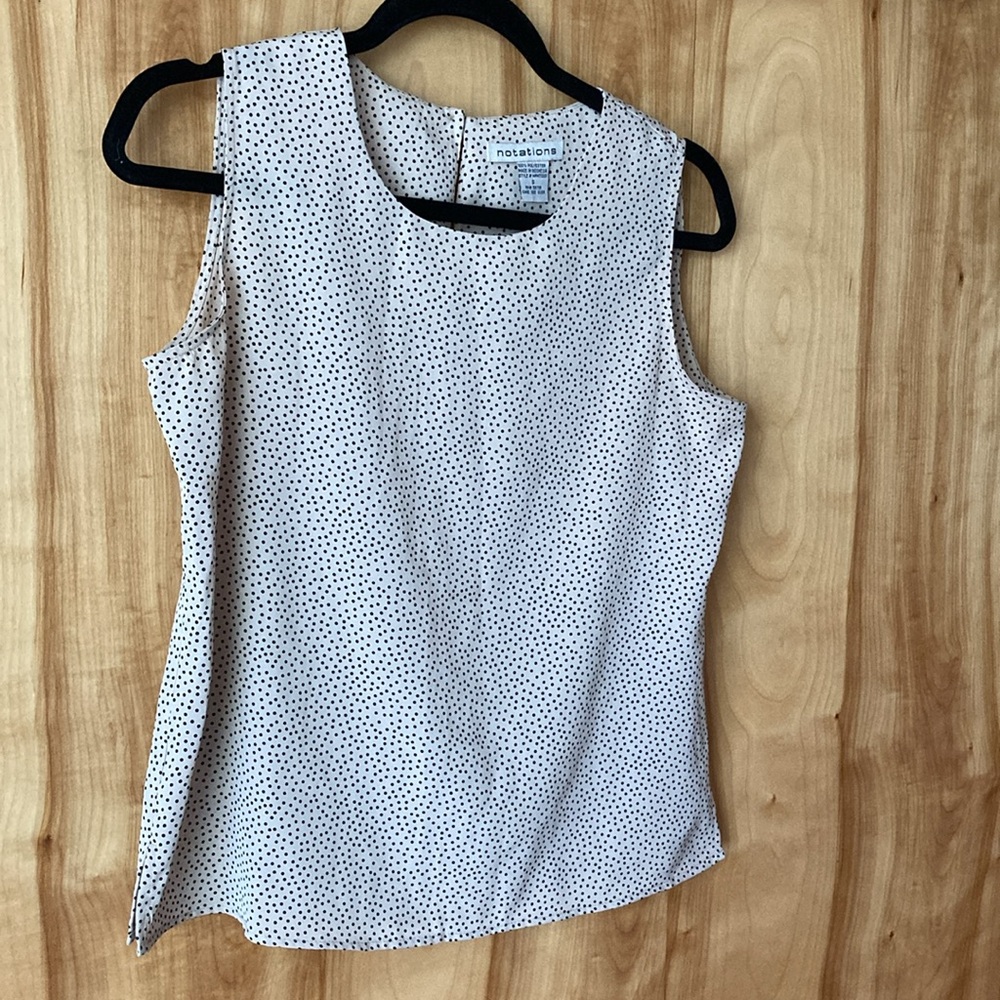 2 for $10| Vtg | Notations shell blouse